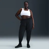 Nike One женская Dri-FIT С высокой Талией 7/8 Joggers (большие размеры) цвет черный