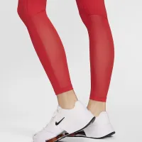 Nike Pro женская Mid-Rise Mesh-Paneled лосины цвет красный