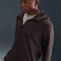 Nike Primary Fleece чоловічі Dri-FIT UV Full-Zip Performance Толстовка з капюшоном колір коричневий