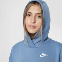 Nike Sportswear Club Fleece Big детские оверсайз Pullover Толстовка с капюшоном синий