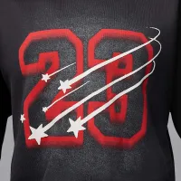 Nike Jordan Flight Fleece женская Cropped Satin-Lined Толстовка с капюшоном цвет черный