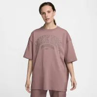 Nike Sportswear Essential жіноча оверсайз футболка колір фіолетовий