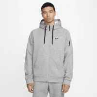 Nike Therma мужские Therma-FIT Full-Zip Fitness Top цвет серый