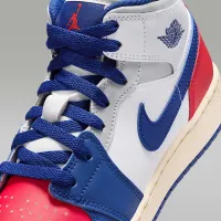 Nike Air Jordan 1 Mid Big детские Кроссовки цвет белый