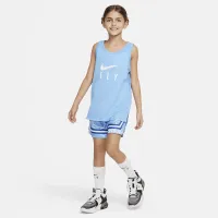 Nike Swoosh Fly Big дитячі (Girls') Jersey Tank блакитний