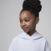 Nike Jordan Brooklyn Essentials Little дитячі Pullover Толстовка з капюшоном колір сірий