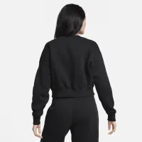 Nike Sportswear Phoenix Fleece женская Cropped V-Neck Top цвет черный