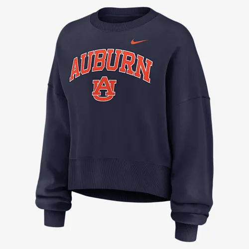 Auburn Phoenix Arch женская Nike College Pullover Crew синий