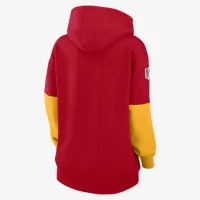 Kansas City Chiefs Sideline Essential женская Nike NFL Pullover Толстовка с капюшоном цвет красный