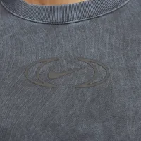Nike Sportswear Phoenix Fleece женская оверсайз Crew-Neck свитшот цвет серый