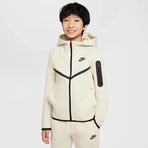 Nike Sportswear Tech Fleece Big детские Full-Zip Толстовка с капюшоном цвет коричневый