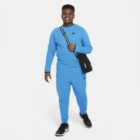 Nike Sportswear Tech Fleece Big дитячі (для хлопчиків) світшот (Extended Size) блакитний