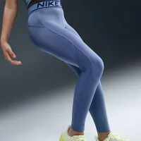 Nike Pro Girls' Mid-Rise лосины синий