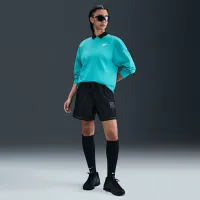 Nike Sportswear Club Fleece жіноча Loose Crew-Neck світшот колір зелений