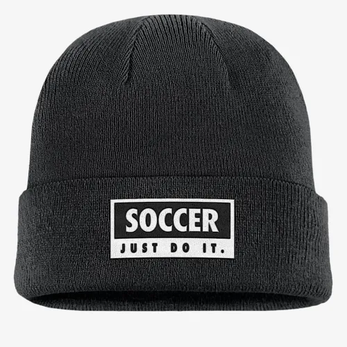 Nike Swoosh Peak Soccer Beanie цвет черный