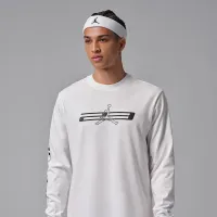 Nike Jordan Sport чоловічі Dri-FIT з круглим вирізом світшот колір білий