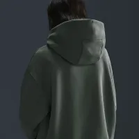 Nike Sportswear Phoenix Fleece женская оверсайз Pullover Толстовка с капюшоном цвет зеленый