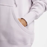 Nike Sportswear Phoenix Fleece женская оверсайз Full-Zip Толстовка с капюшоном цвет фиолетовый