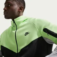 Nike Tech мужские Fleece Windrunner Full-Zip Куртка цвет зеленый