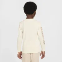 Nike Sportswear Powder Play Little дитячі Long Sleeve футболка колір білий