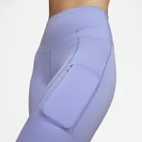Nike Go женская Firm-Support С высокой Талией 7/8 лосины с карманамицвет фиолетовый