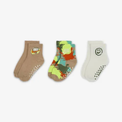 Nike Express Yourself Baby (0-6M) Gripper шкарпетки (3 пар) колір білий
