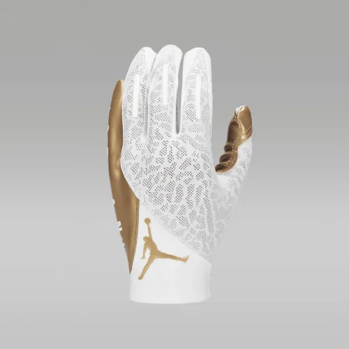 Nike Jordan Knit Metallic Football Gloves (1 пара) колір білий