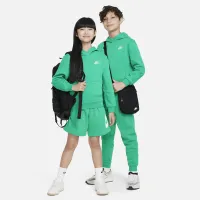 Nike Sportswear Club Fleece Big детские Pullover Толстовка с капюшоном цвет зеленый