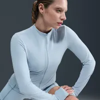 Nike Zenvy женская Dri-FIT Full-Zip Long-Sleeve Top синий