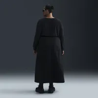 Nike Sportswear Club жіноча Long-Sleeve футболка (великі розміри) колір чорний