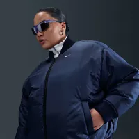 Nike Sportswear женская Therma-FIT Reversible Bomber Куртка (большие размеры) синий