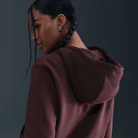 Nike Sportswear Club Fleece женская Full-Zip Толстовка с капюшоном цвет красный