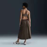 Nike 24.7 PerfectStretch женская Dri-FIT Pleated юбка цвет коричневый