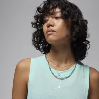 Nike Jordan Sport жіноча Diamond Tank Top колір зелений