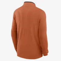 Texas Longhorns Victory мужские Nike Dri-FIT College 1/2-Zip Long-Sleeve Top Orange