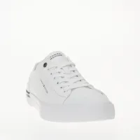 Кроссовки Tommy Hilfiger Corporate Vulc Canvas FM0FM04954-YBS - Белые
