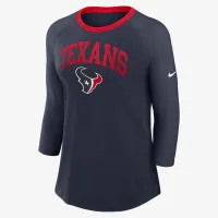 Houston Texans жіноча Nike NFL 3/4-Sleeve футболка блакитний