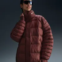 Nike Sportswear Swoosh Puffer PrimaLoft® женская Therma-FIT оверсайз Parka цвет коричневый