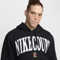 NikeCourt Heritage чоловічі Dri-FIT Fleece Tennis Толстовка з капюшоном колір чорний
