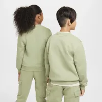 Nike Sportswear Club Fleece Big детские свитшот цвет зеленый