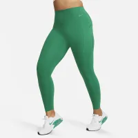 Nike Universa женская Medium-Support С высокой Талией 7/8 лосины с карманамицвет зеленый