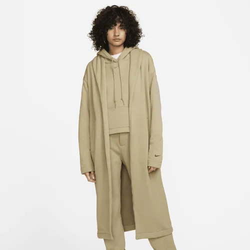 Nike Sportswear Modern Fleece женская оверсайз French Terry Duster цвет коричневый
