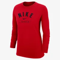 Nike Swoosh женская Soccer Long-Sleeve футболка цвет красный