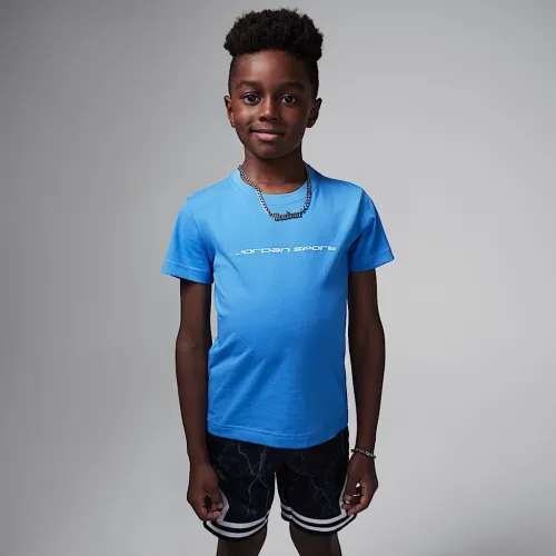 Nike Jordan Dri-FIT Sport Little детские футболка синий