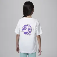 Nike Jordan Big дитячі Galaxy Game футболка колір білий