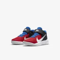 Nike Team Hustle D 10 FlyEase Little дитячі Easy On/Off Кросівки колір чорний
