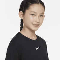 Nike Sportswear Essential Big дитячі (Girls') Long-Sleeve футболка колір чорний