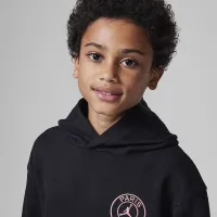Nike Jordan Paris Saint-Germain Big детские Statement Fleece Pullover Толстовка с капюшоном цвет черный
