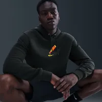 Nike Sportswear Club Pullover Fleece Толстовка с капюшоном цвет черный