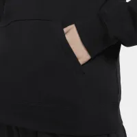 Nike Sportswear Club Fleece женская Funnel-Neck Толстовка с капюшоном цвет черный